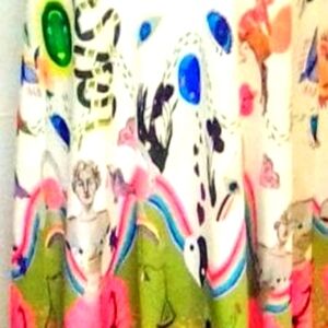 Colorful Abstract Print Dress